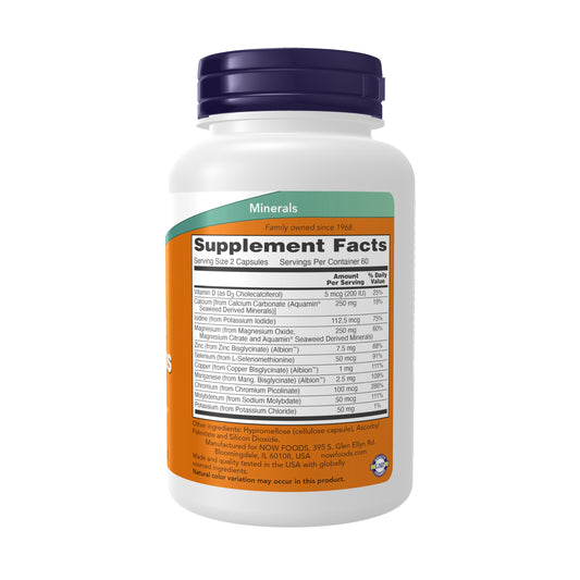 Calcium for bone health in NOW Full Spectrum Mineral Caps