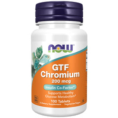 NOW Supplements GTF Chromium 200 mcg 100 tablets - hero image
