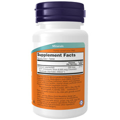 Ingredients image for NOW GTF Chromium 200 mcg