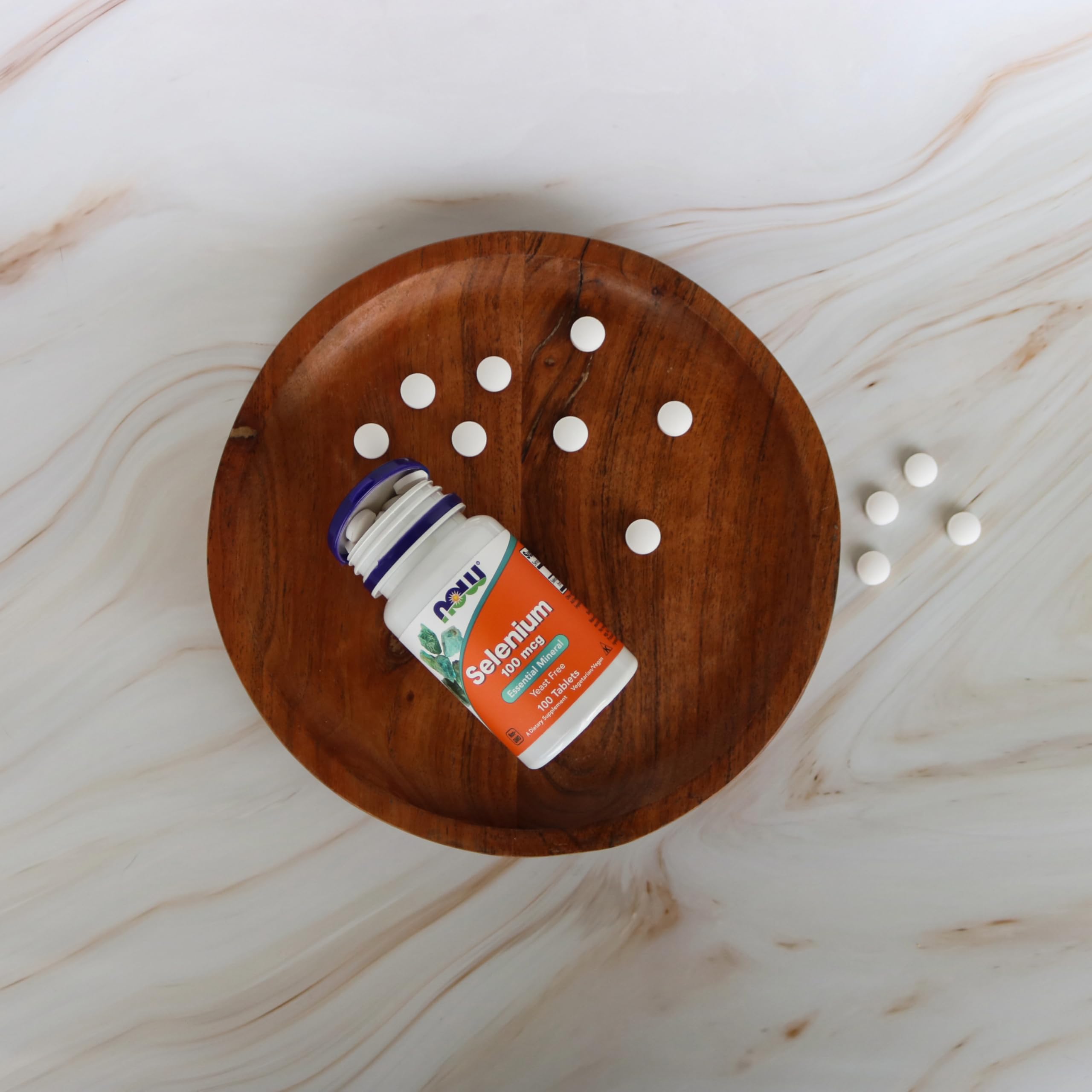 NOW Selenium supplement facts label