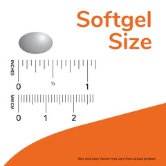 One NOW Vitamin A softgel capsule on white background