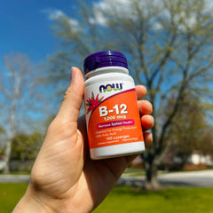 Chewable lozenges with Vitamin B-12 and Folic Acid