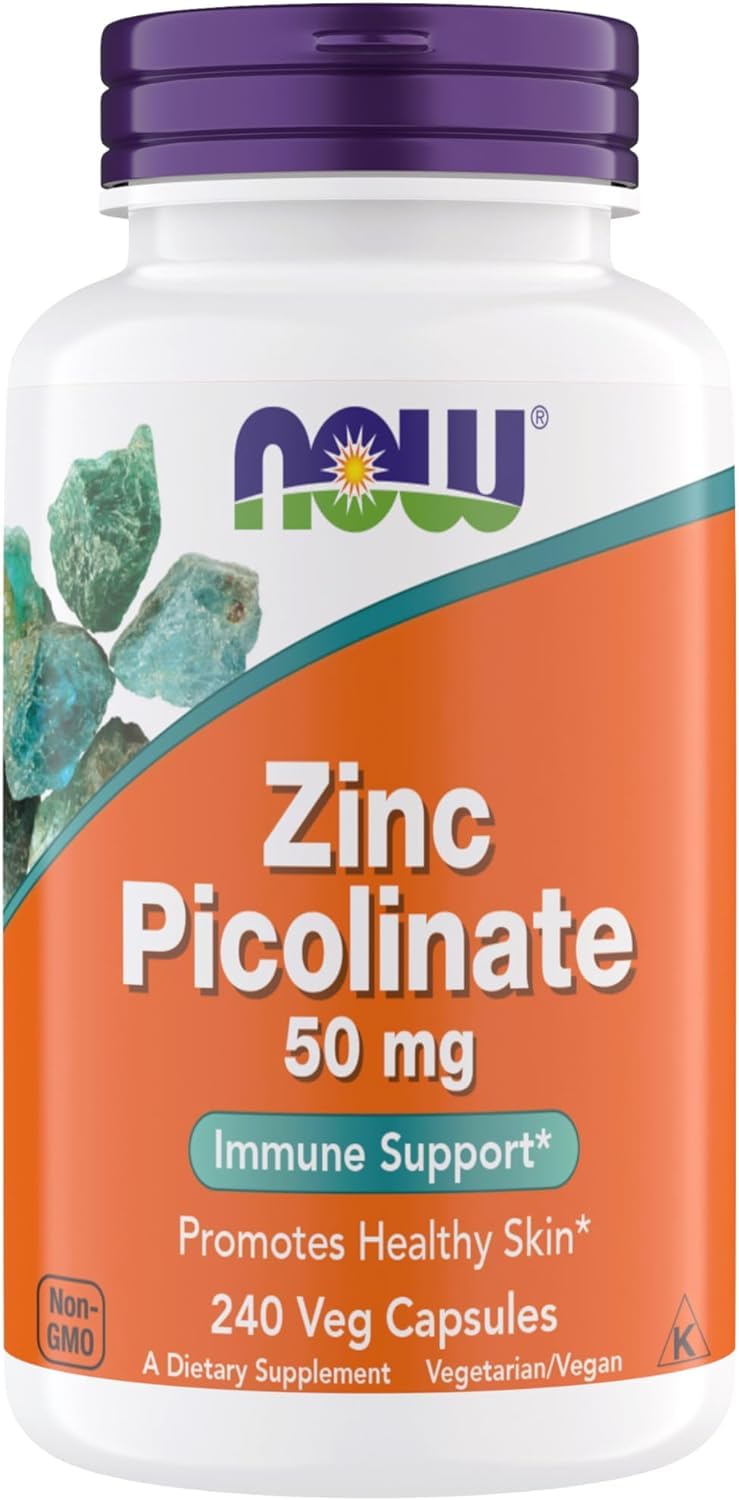 NOW Zinc Picolinate 50 mg Immune Support product image