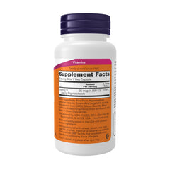 Close-up of NOW Foods Vitamin D-2 capsules