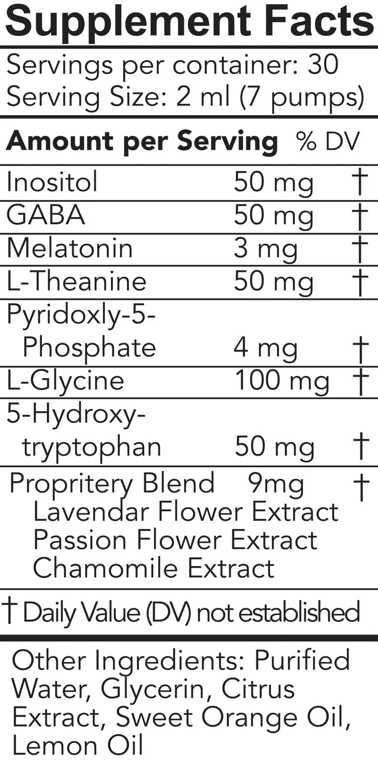 Nox Super Sleep nutrition panel and key ingredients