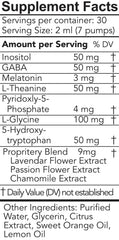 Nox Super Sleep nutrition panel and key ingredients