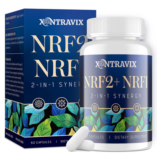 NRF1 NRF2 supplement 1500mg bottle label