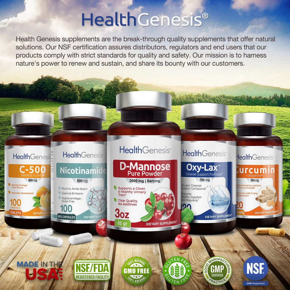 Packaging showing NSF GMP facility compliance