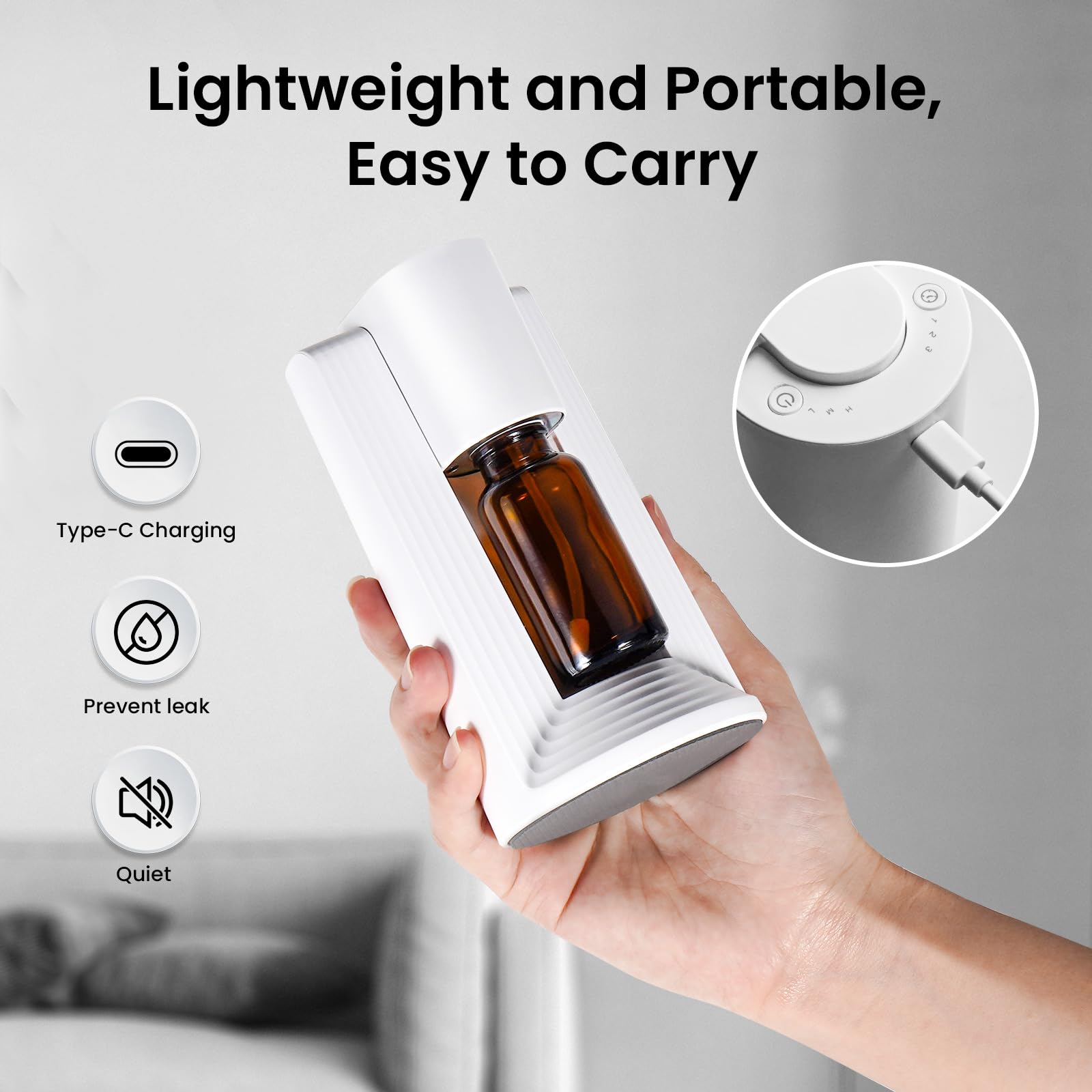 Nsyee waterless diffuser car fit demonstrating cup-holder compatibility