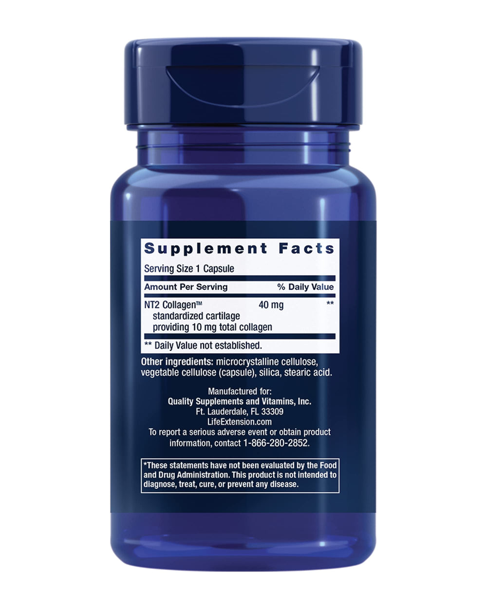 Recommended daily dose for NT2 Collagen