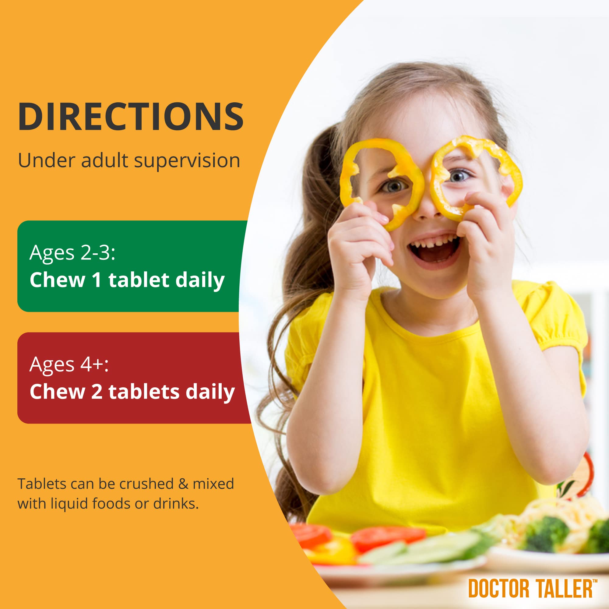 Close-up of NuBest Doctor Taller Kids grape flavor chewables