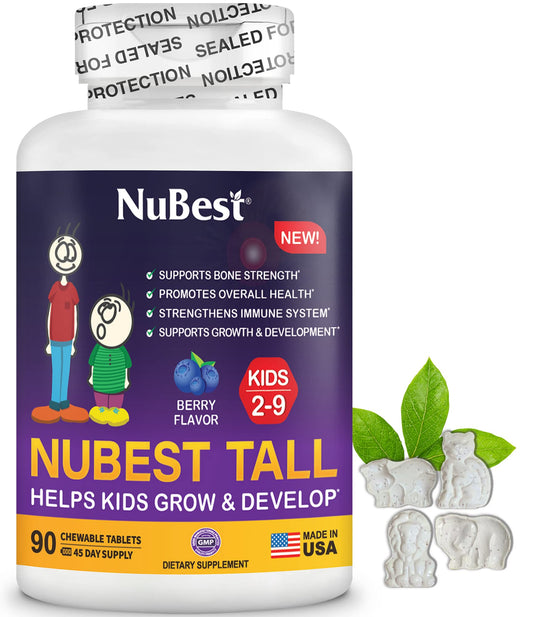 NuBest Tall Kids Berry Chewables in animal shapes