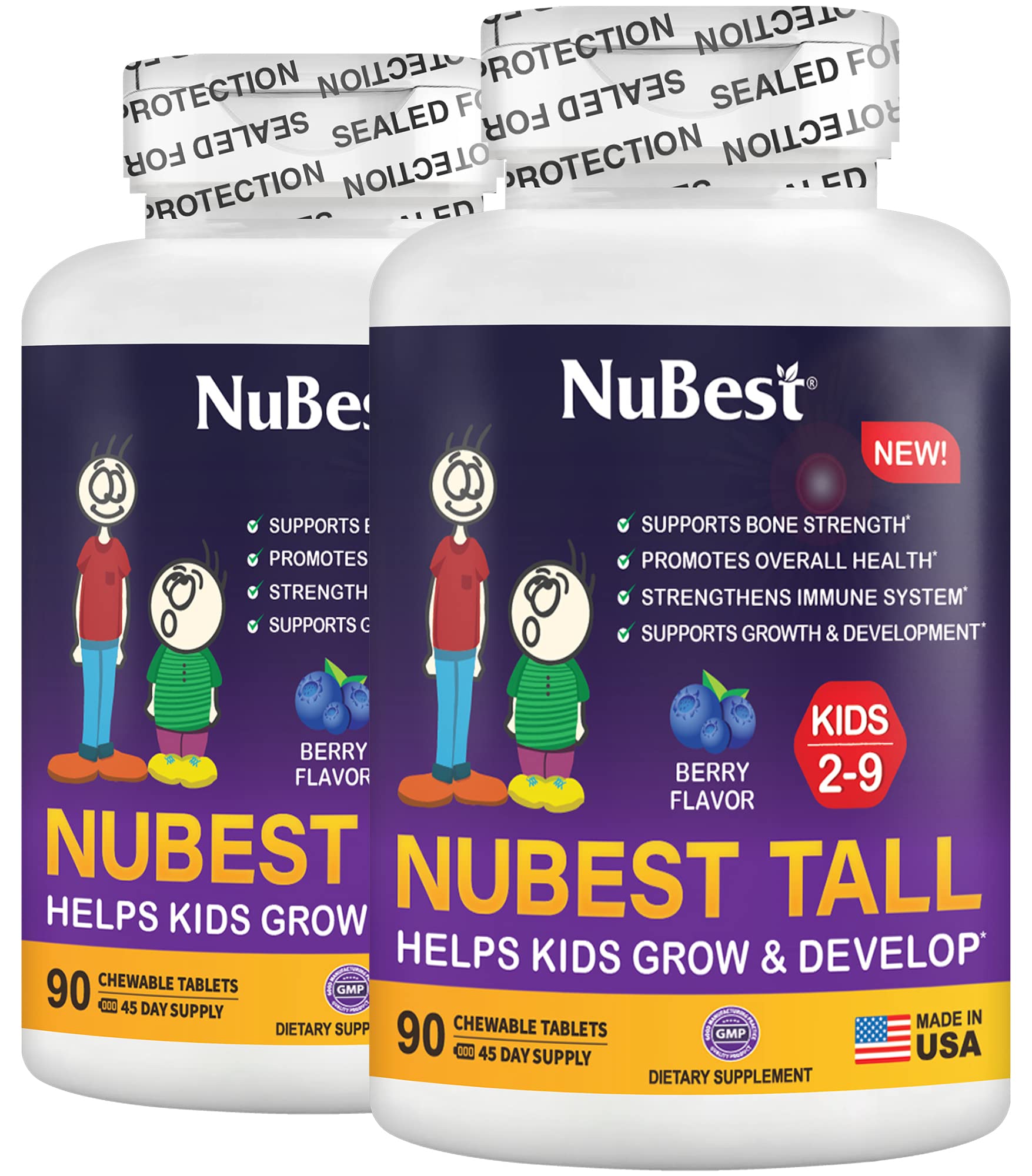 NuBest Tall Kids vitamins age 2-9 bone strength
