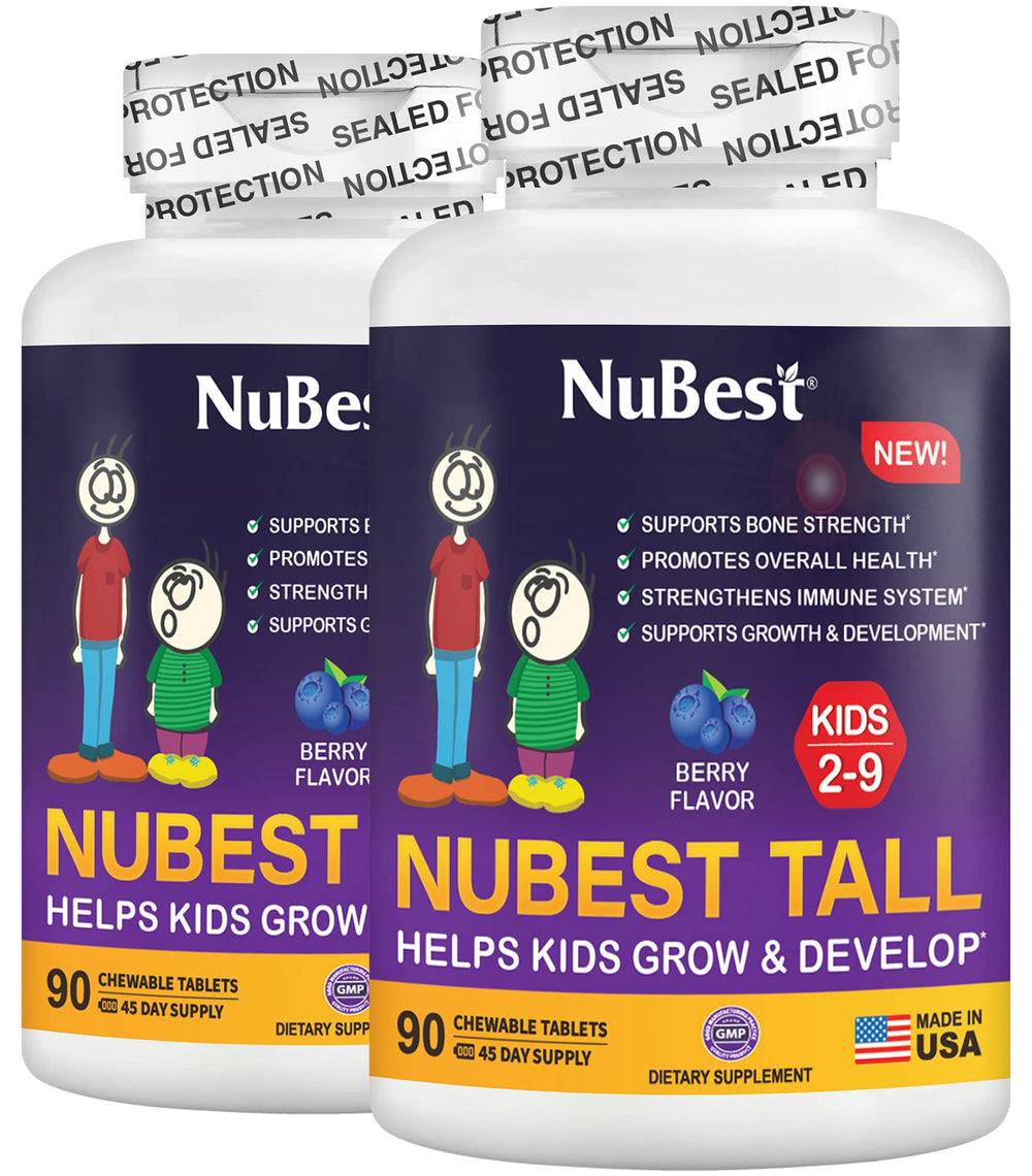 NuBest Tall Kids vitamins age 2-9 bone strength