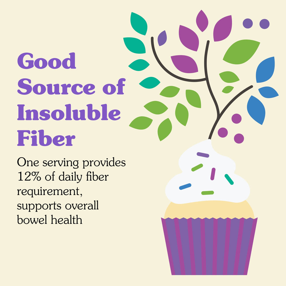 Oat fiber powder dissolving in a smoothie