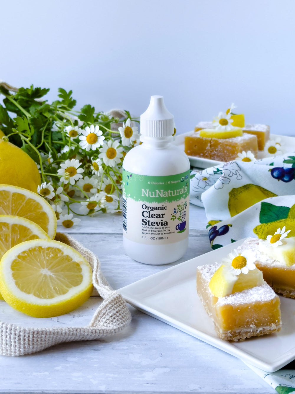Ingredient highlights: natural stevia extract, grain alcohol, glycerin