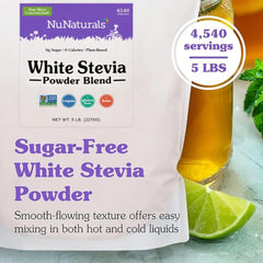 Scoop of NuNaturals White Stevia Powder