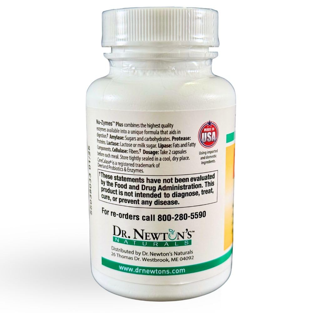 Close-up of Nu-Zymes Plus capsules