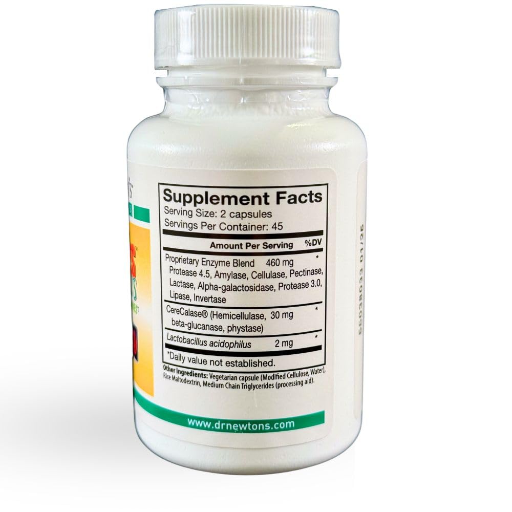 Graphic illustrating the complete enzyme blend for fats, carbs and protein