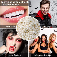 Bead teeth being melted and prepared for molding