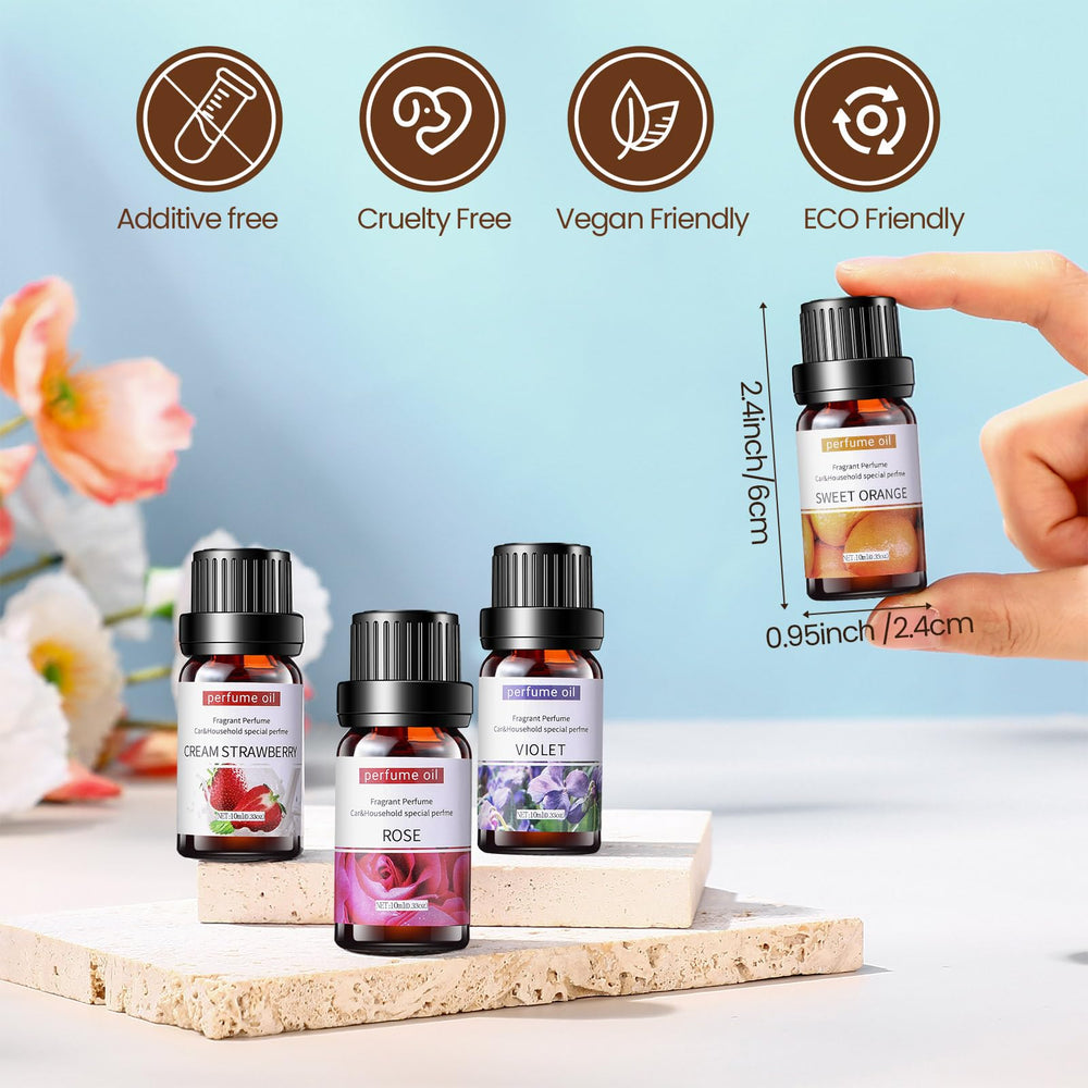 Nuanchu 108 Pcs Essential Oils Set 10ml bottle display - Violet scent