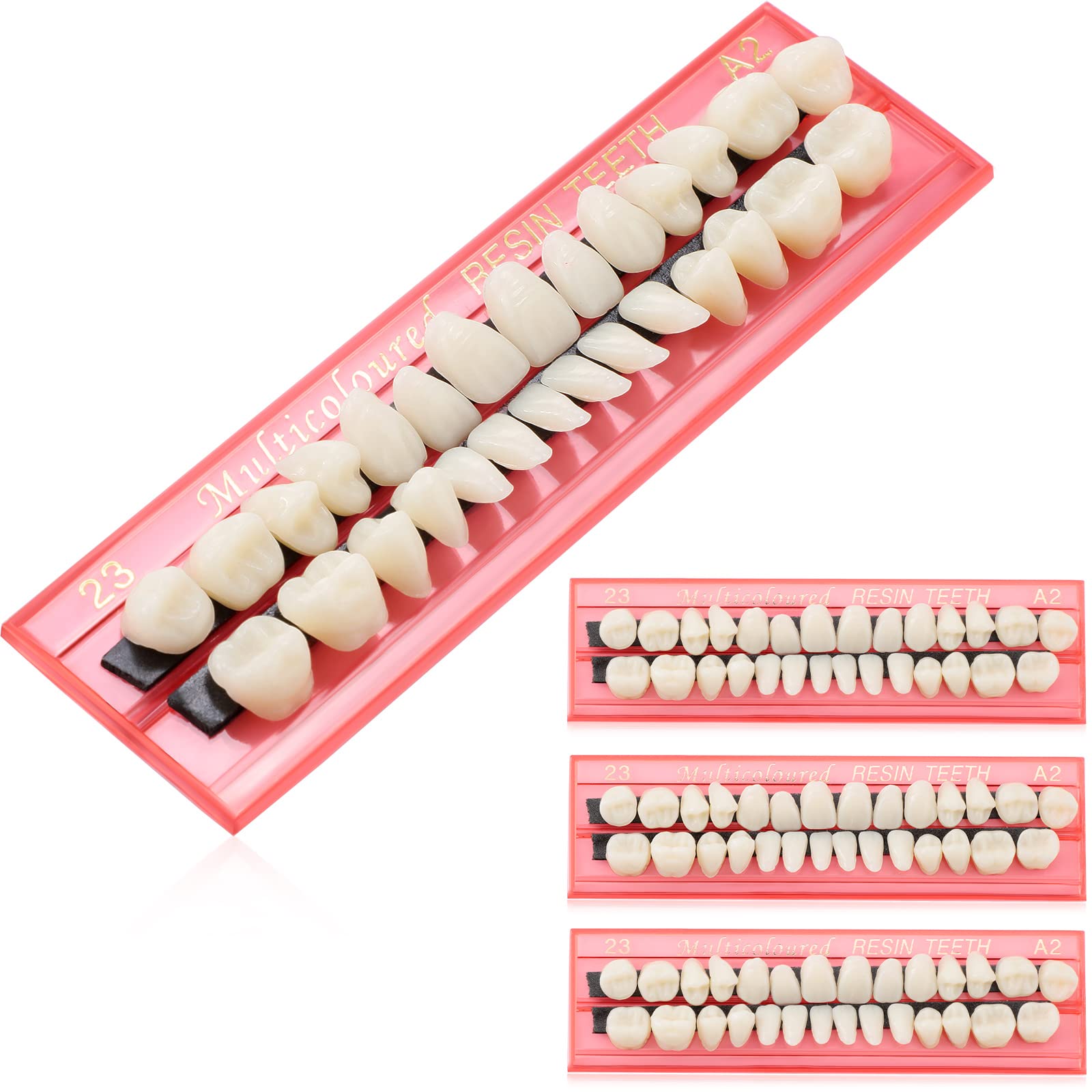 Nuanchu 4 sets tooth repair kit, 112 pieces, A2 shade close-up