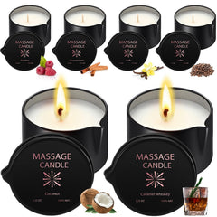 Nuanchu 6-piece massage oil candles packaging