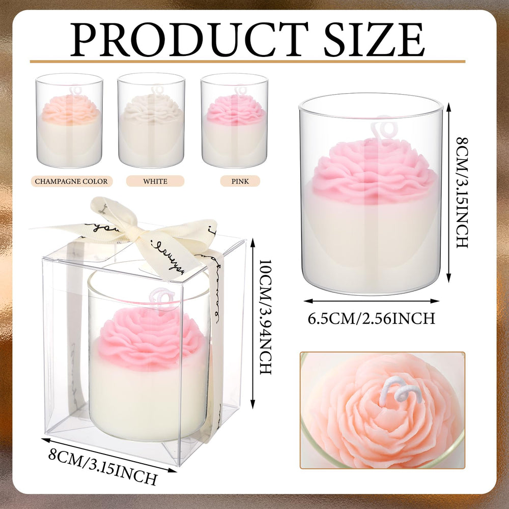 Nuanchu rose-shaped flower candle showcases romantic wedding ambiance.