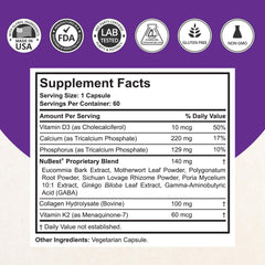 60 capsules per bottle for a 1 month supply