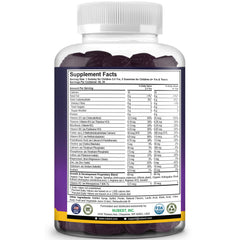 Graphic showing calcium, vitamins D3, K2, B complex and minerals