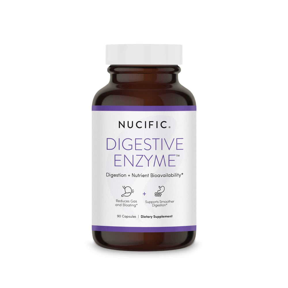 Nucific Digestive Enzyme Supplement bottle with capsules – front view