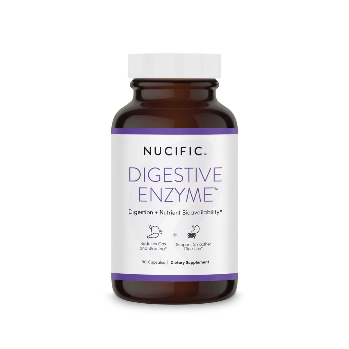 Nucific Digestive Enzyme Supplement bottle with capsules – front view