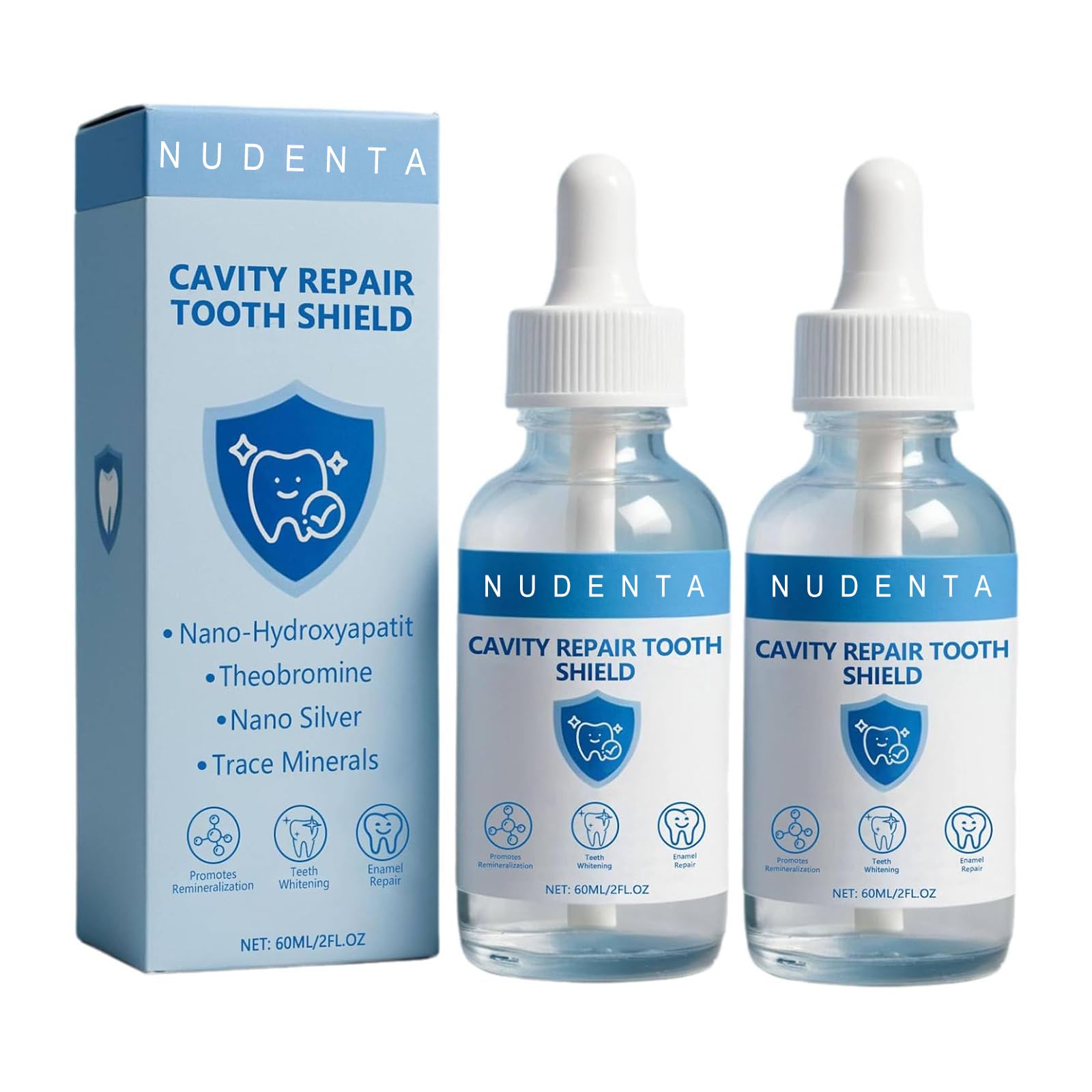 Product front view of Nudenta Odontic Repair 60ml