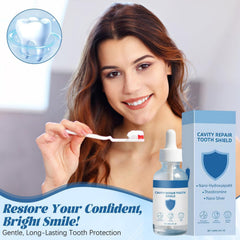 Bright smile after using Nudenta Odontic Repair Tootharmor