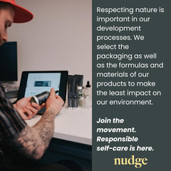 Smiling person after using Nudge whitening kit