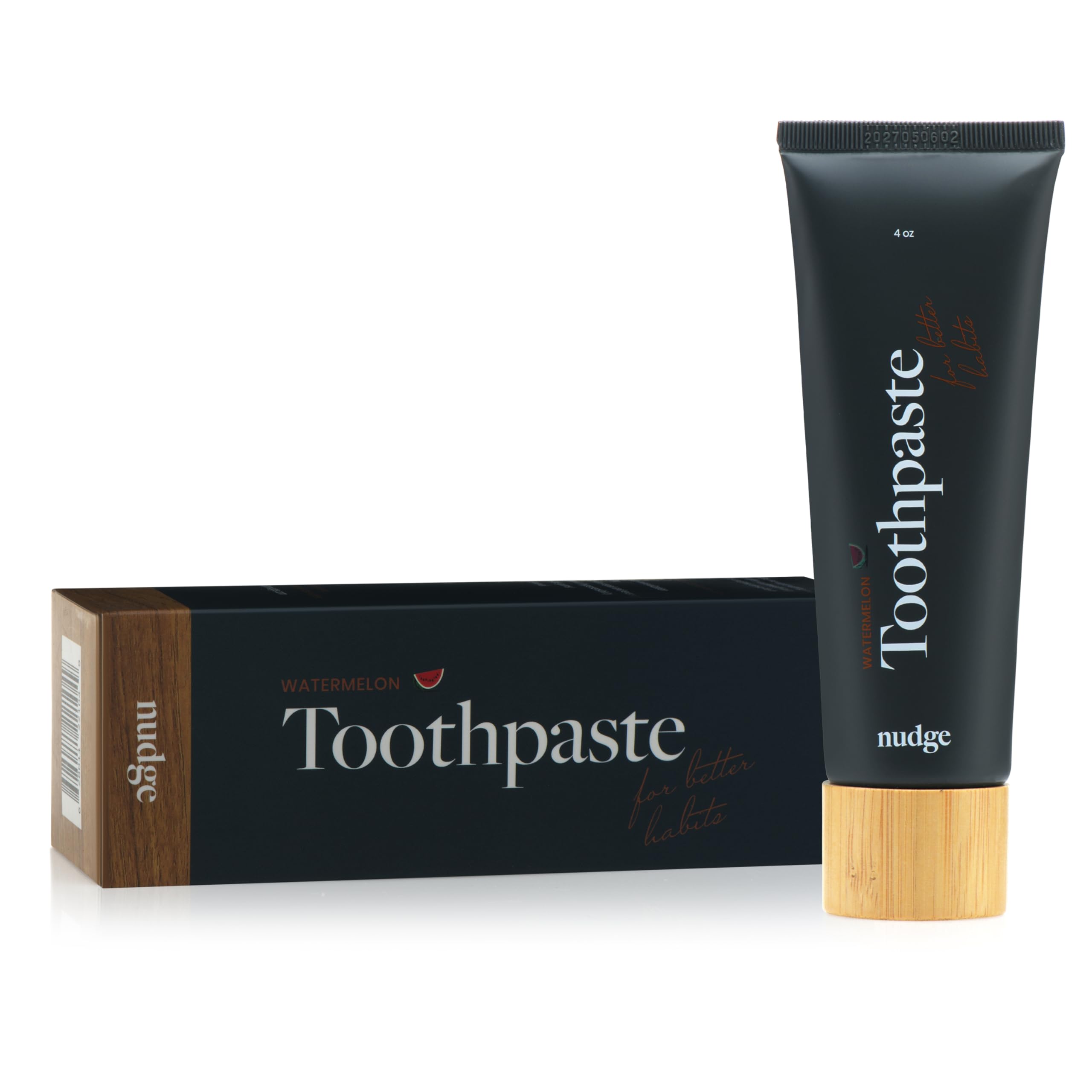 Label highlights: fluoride-free, SLS-free, vitamin E