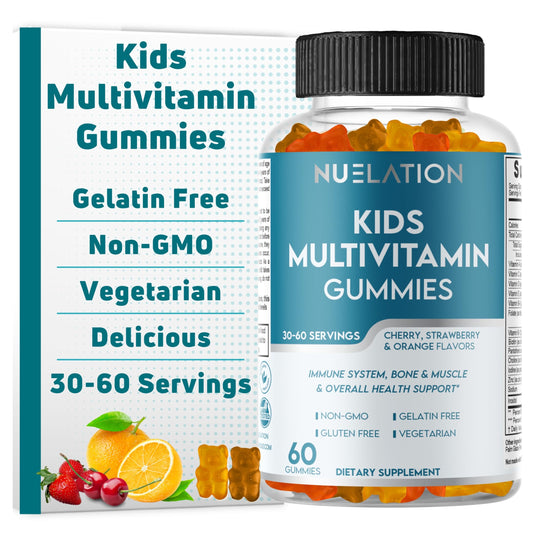 NUELATION Kids Multivitamin Gummies bottle showing 30-day supply