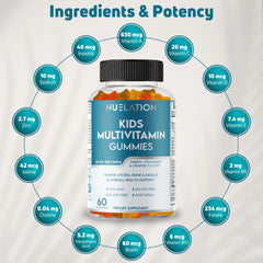 NUELATION kids multivitamin packaging box with branding