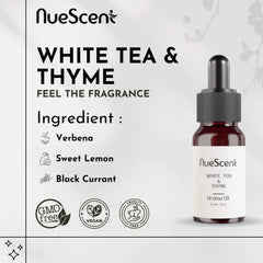NueScent diffuser pour-action demonstrates easy one-step setup for fresh fragrance.