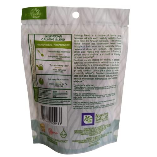 Valerian root, lemon balm and small burnet loose tea blend for sleep