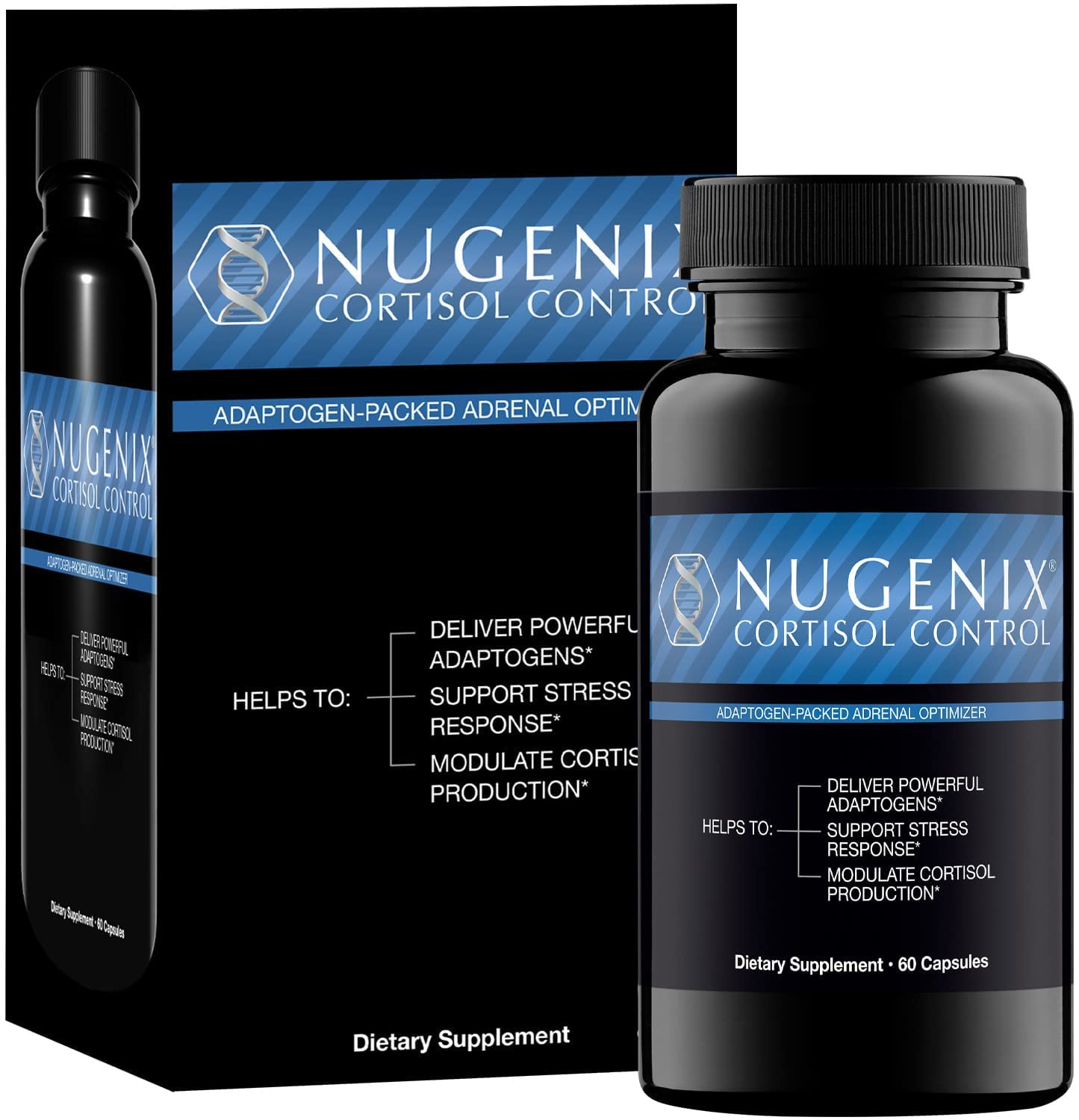 Nugenix Cortisol Control bottle label close-up