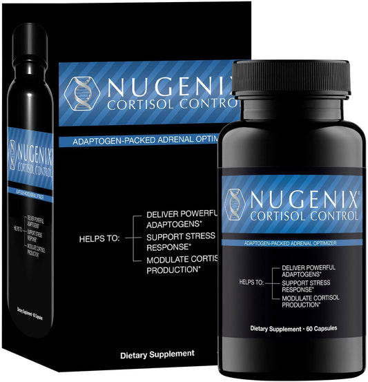 Nugenix Cortisol Control bottle label close-up