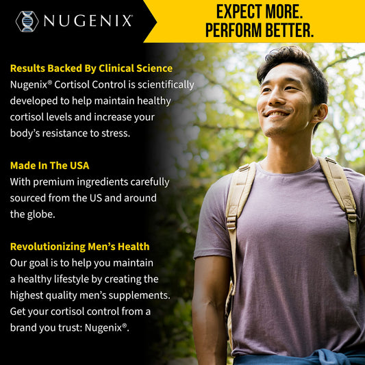 Nugenix Cortisol Control label close-up