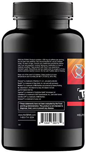 Nugenix Thermo-X capsules next to bottle