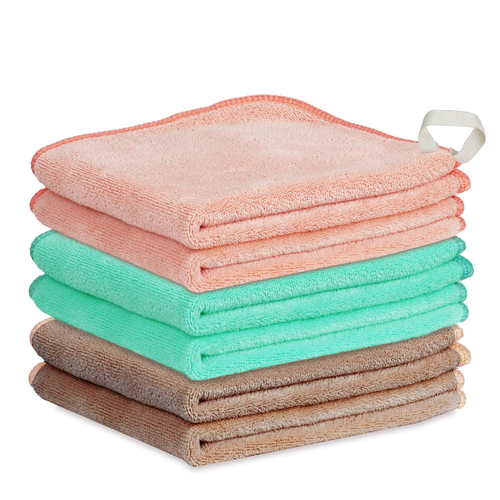 Nugilla makeup remover cloths 6-pack 12x12 inch for gentle makeup removal.