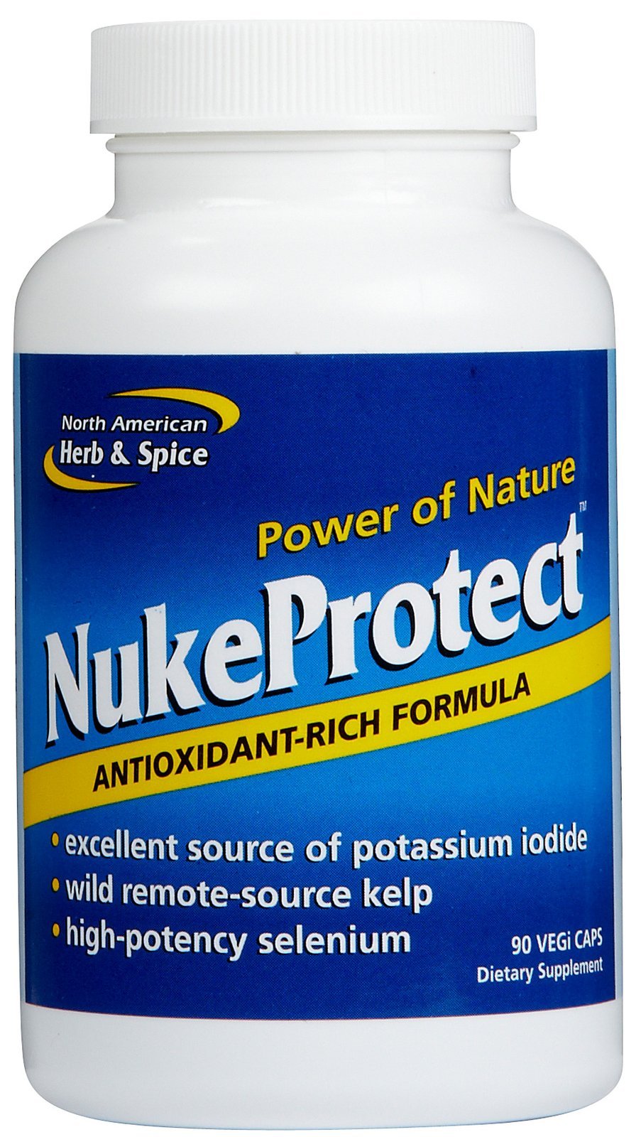 NukeProtect 90 capsules bottle by North American Herb & Spice