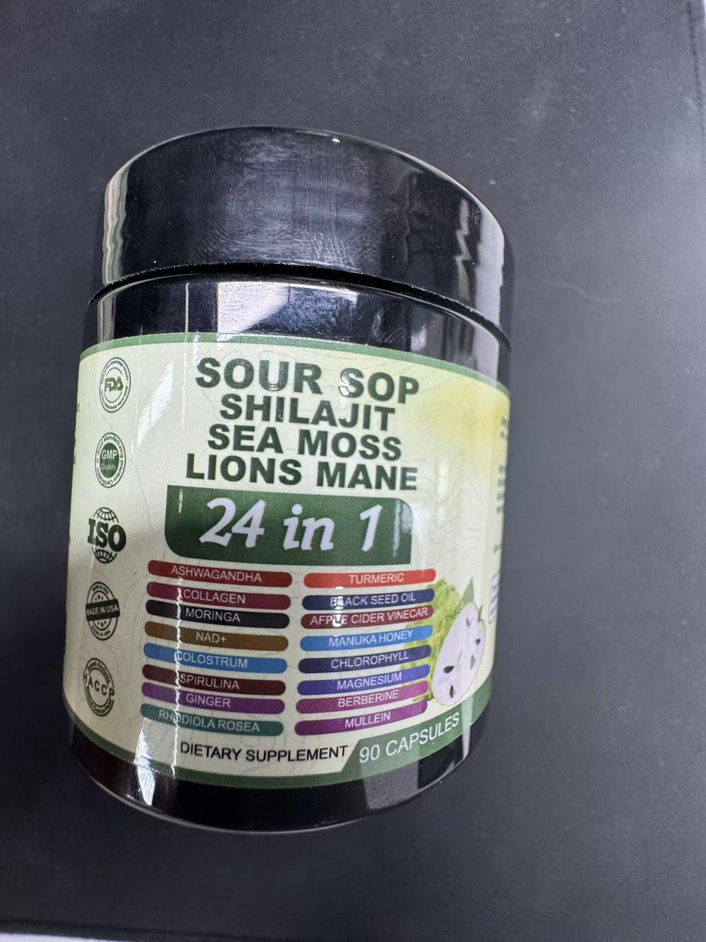 Nukupuns Soursop Capsules packaging on a shelf for convenient daily wellness