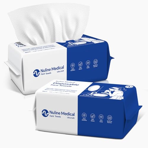 Nuline Medical disposable face towel pack 2pcs for hygienic daily cleansing.