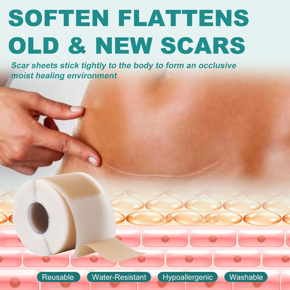 Nullam silicone scar patches being washed highlight durable, reusable scar care