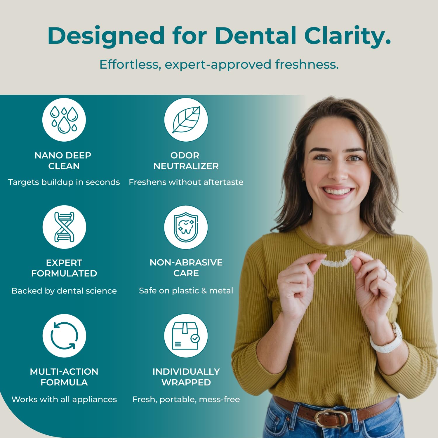 NuraClean Ultimate tablets for braces cleaning